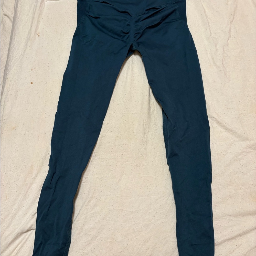 Teal Butt-Scrunch Leggings